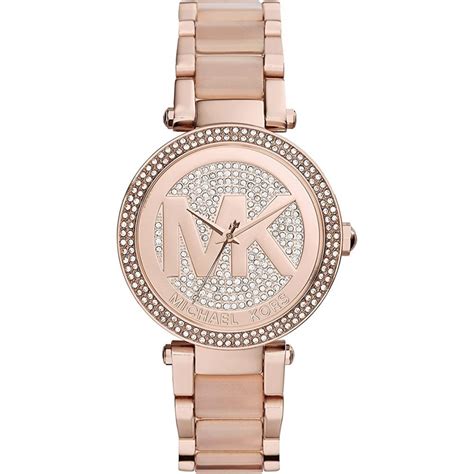 michael kors watch mk 6176|Michael Kors Women's Parker Blush Acetate and .